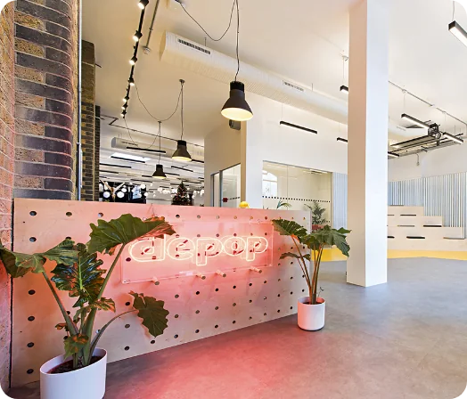 A fully managed coffee machine solution for a staff of 400 at Depop’s head office