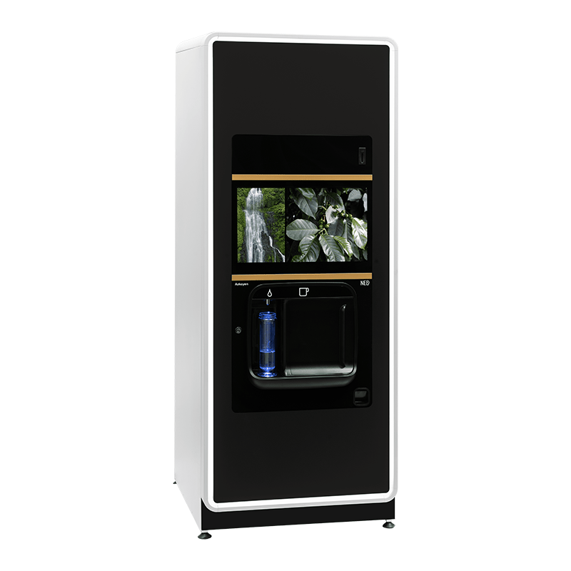 Coffetek Neo Q – Water Fountain & Coffee Vending Machine Right Side