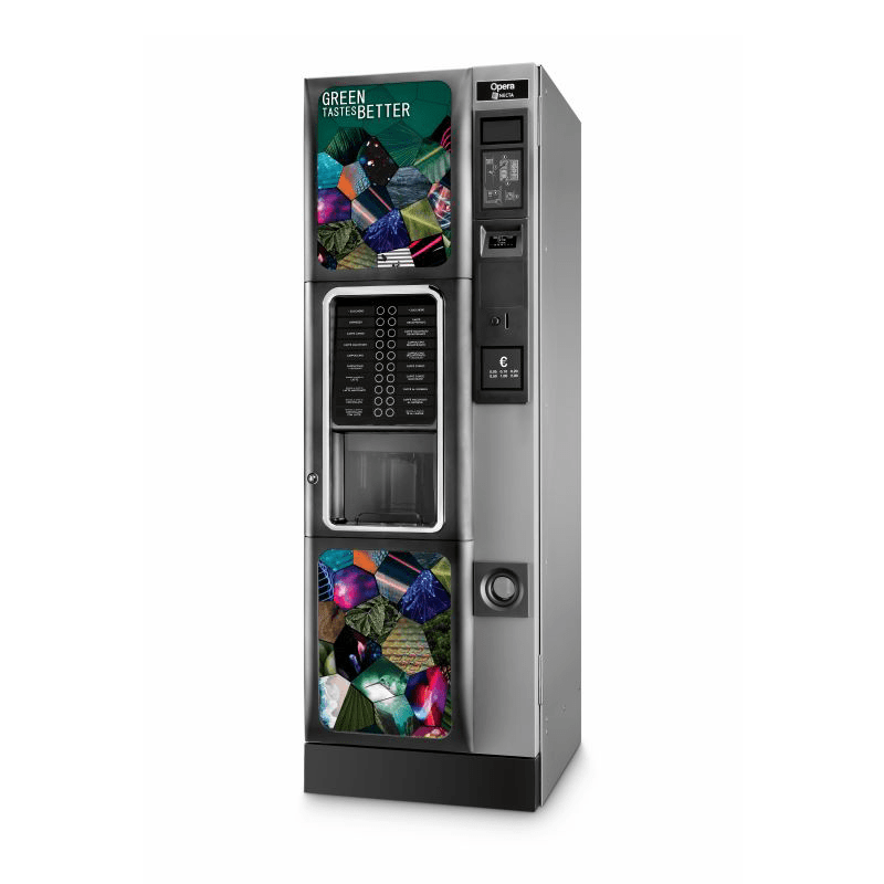 Necta Opera Coffee Vending Machine Pink Floral Design