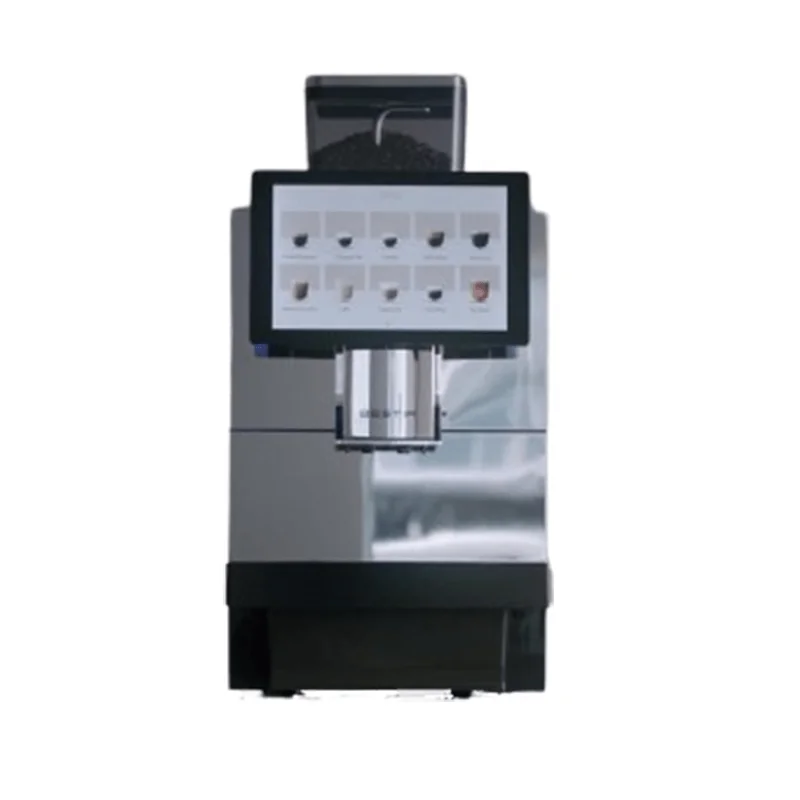 The Bestir BM80100 Bean to Cup Coffee Machine with a drinks selection screen